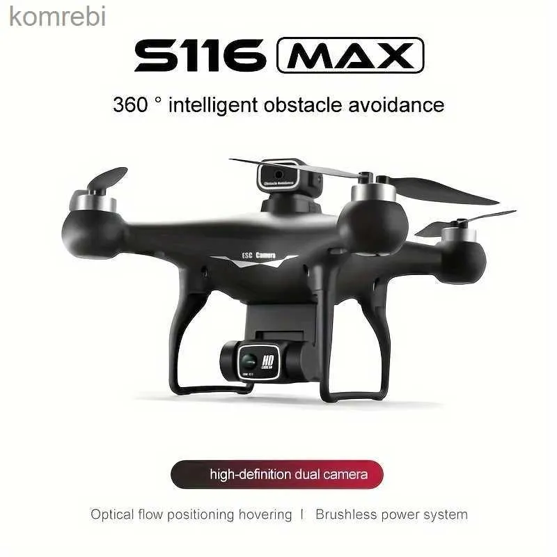 Drony S116 Quadcopter Dron UAV z muzyką odtwarzanie obrazu obrotowe obrót bezgłowy tryb trajektorii Stabilne wiroskop podwójne kamery 24313