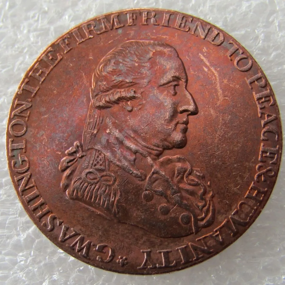 1795 Washington Grate Half Penny Copia Promozione moneta Fabbrica economica Bella casa Accessori Monete2656