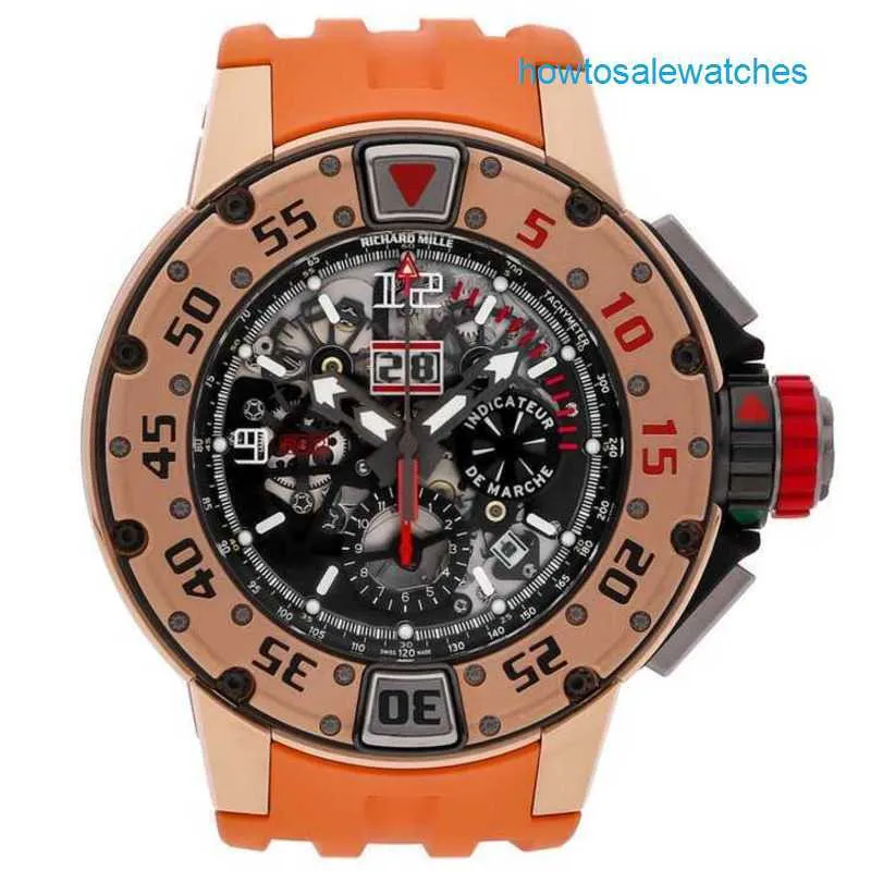 Casual Watch RM Watch Celebrity Watch RM032 Return Chronograph Diver Car Gold Mens Watch Rg