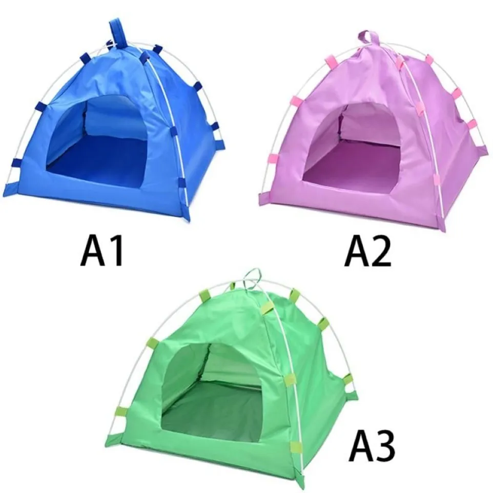 Vattentät Oxford Folding Pet Tent House Dog Cat Spela Mat Kennel Bed Kennels Pens323o