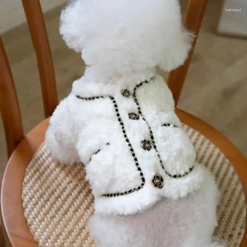 Vêtements de chien en peluche hiver chaud court manteau de chiot vêtements vêtements pour animaux de compagnie Teddy maltais Yorkshire pour petits chiens