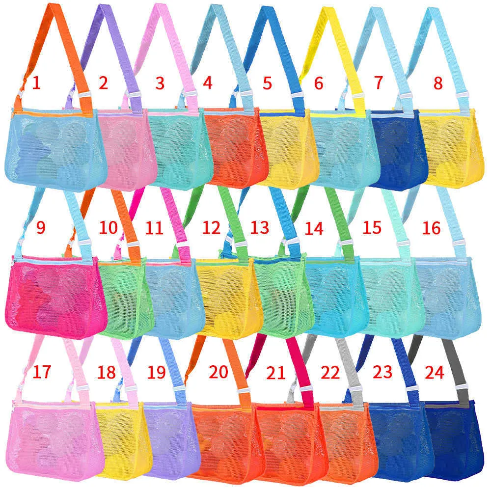 Children's Beach Net Bag Shell Collection Bag Toy Sorting Storage Bag Beach Bag Beach Bag 240215