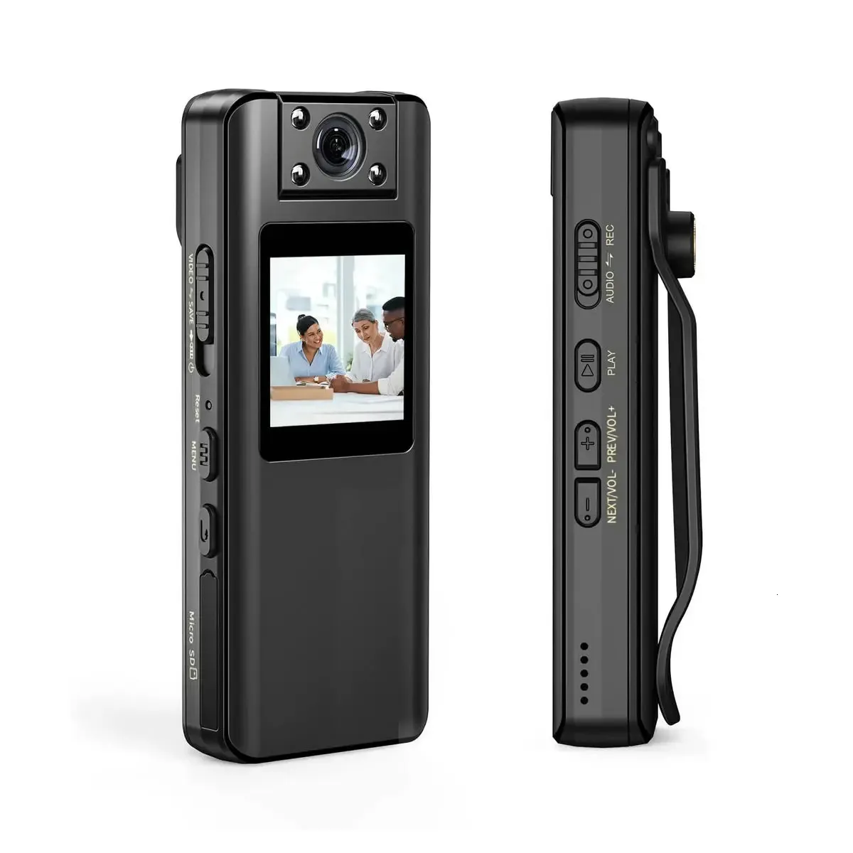 A22 Full HD 1080P Sports DV Vision nocturne 2200mAh Détection de mouvement Appareil photo numérique Longue durée de vie de la batterie Écran LCD Mini caméscope 240229