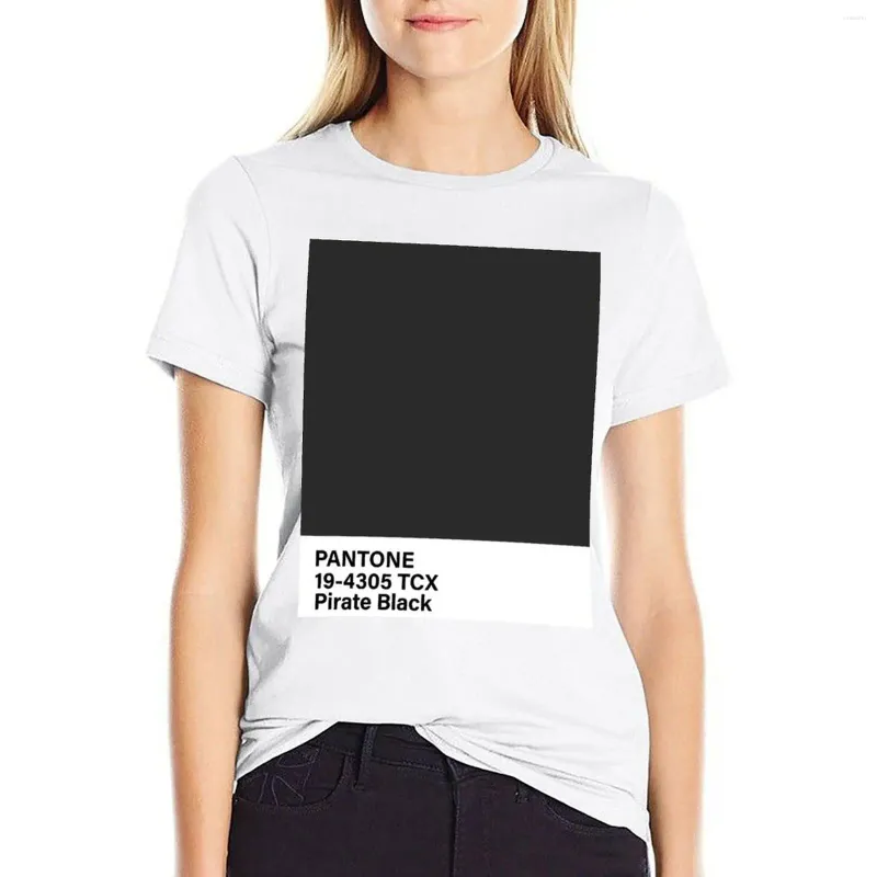 Kadın Polos Pantone 19-4305 TCX Korsan Siyah T-Shirt Gömlek Grafik Tees Sevimli Giysiler Elbise Kadınlar Seksi