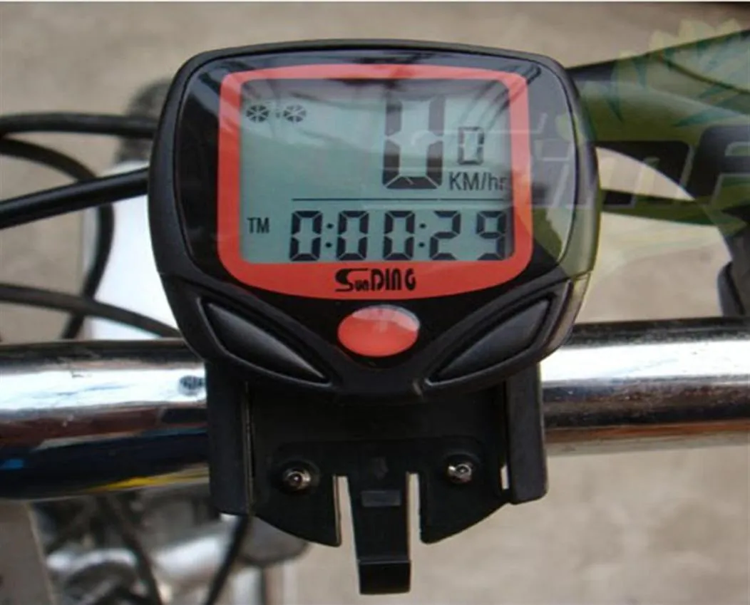 Timery rowerowe Cykling Cykling Speedometr Wodoodporny LCD Cyfrowy przebiek Velometr Rowometr Akcesoria189p7752922
