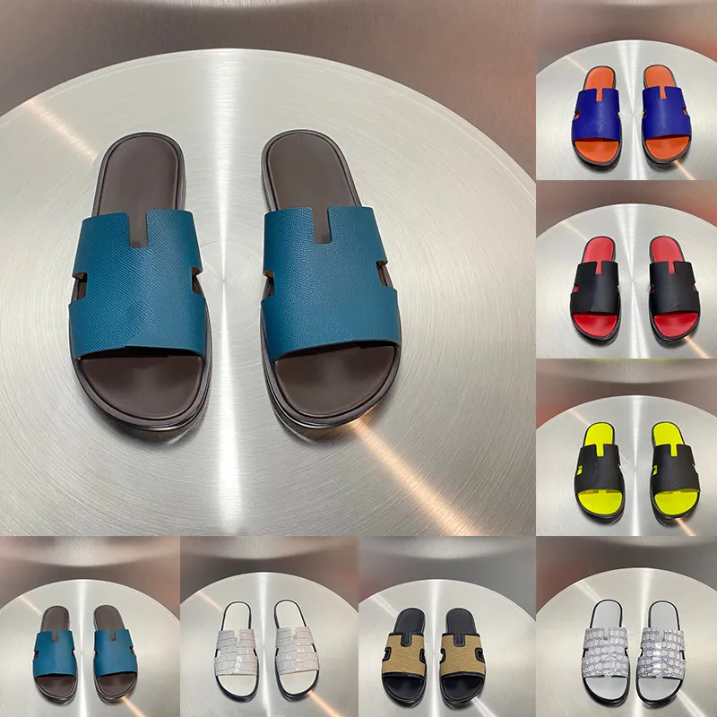 Classic Leather Mens Slides: Luxury Designer Sandals With High Quality Materials, Versatile For ...