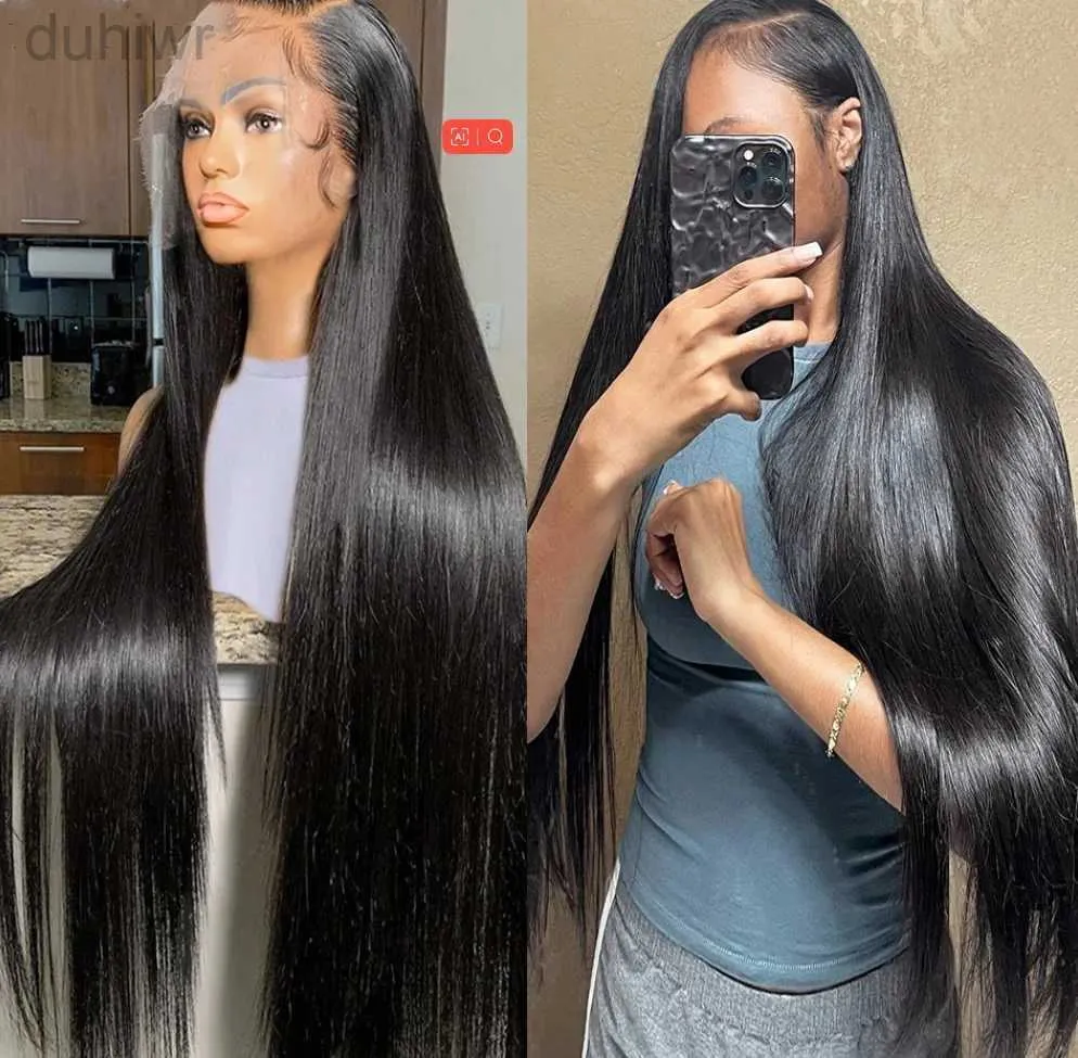 Synthetic Wigs HAIR 250 Density Straight Lace Frontal Wig 30 Inch 13x4 Lace Front Hair Wigs For Women ldd240313