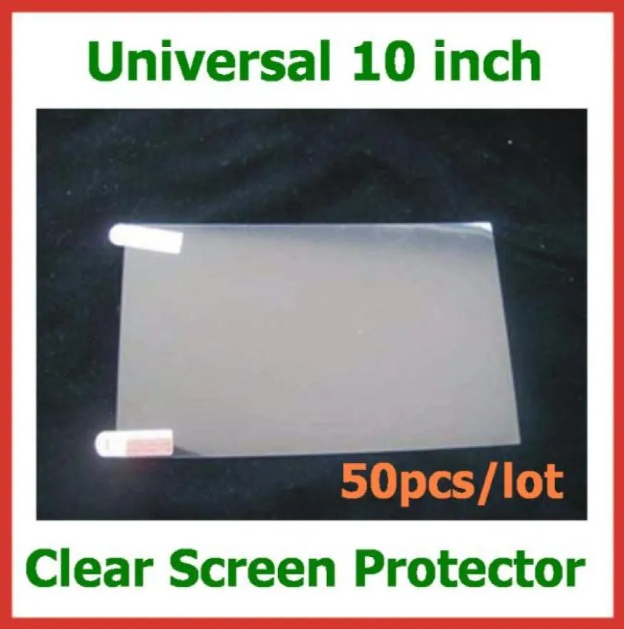 50st Clear Screen Protector Guard Film 10 tum inte fullskärmstorlek 2225x1255mm Ingen detaljhandelsförpackning för GPS -surfplatta PC -telefon 6114818