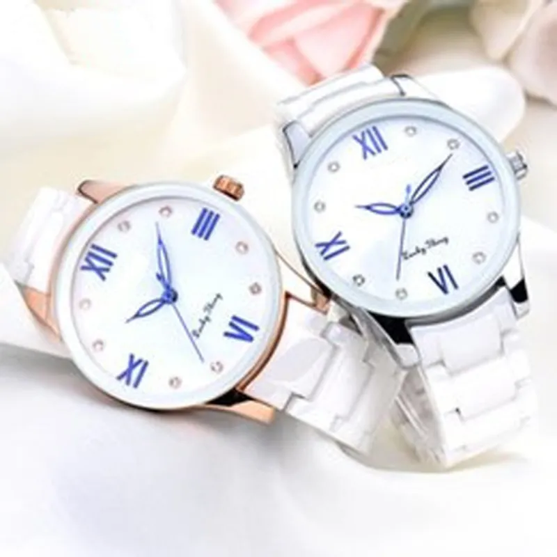 Luxury Fashion Casual Quartz Ceramic Watch Ladies Ladies Watch Girls Dress Ladies Clock