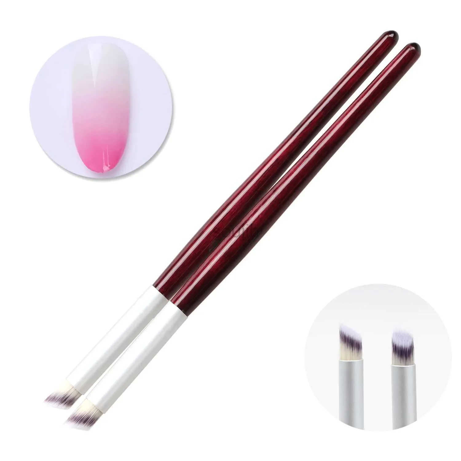 Makeup Brushes Gradient Nail Brush Ombre Borstes Manicure UV Gel Polish Drap Paint Pen Nail Tools Set LDD240313