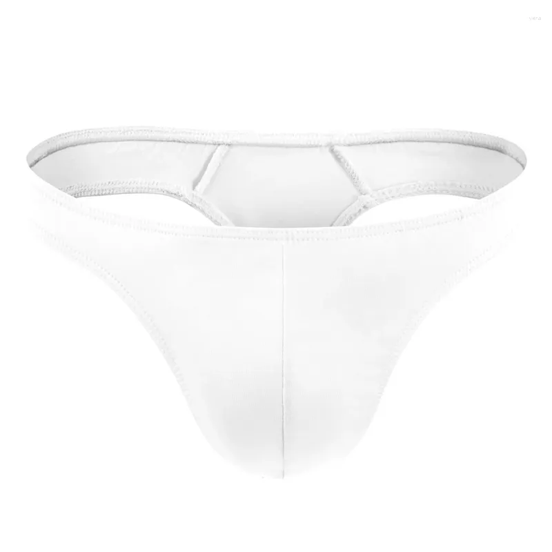 Cuecas sexy homens briefs melhorar bolsa tanga t-back bikini g-string sólido tangas posando roupa interior sem costura elasticidade