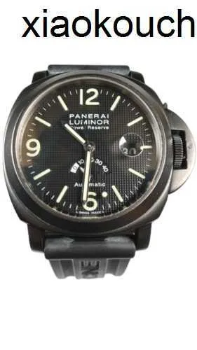 Мужские часы Panerais Zf Factory Power Reserve 28, черный циферблат, 44 мм, нержавеющая сталь с PVD-покрытием