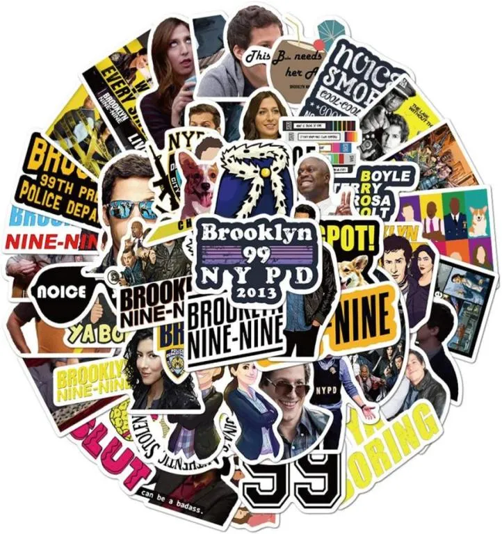 50PcsLot TV Stickers Brooklyn NineNine Variety Waterproof Car Sticker Motorcycle Luggage Decal Graffiti Patches Skateboard7104728