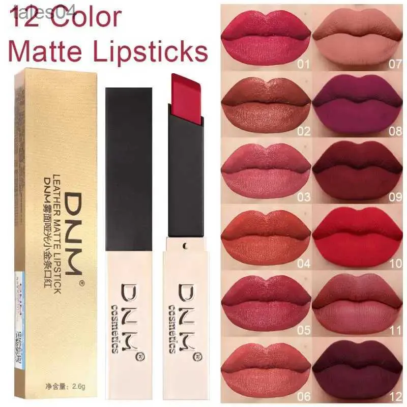 Lippenstift 12 kleuren Matte lippenstift Make-up Waterdicht Langdurige Lip Stick Sexy Rood Roze Fluwelen Naakt Lippenstiften Vrouwen Lip Tint Cosmetica 240313