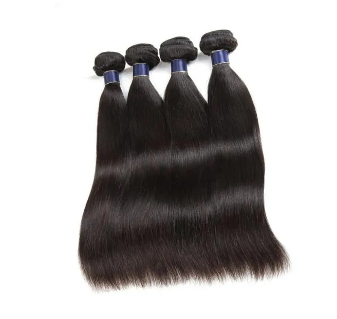 Brazilian Malaysian Virgin Human Hair Weaves 56 Bundles Straight Peruvian Human Hair Extensions Wefts 50gpcs5702613