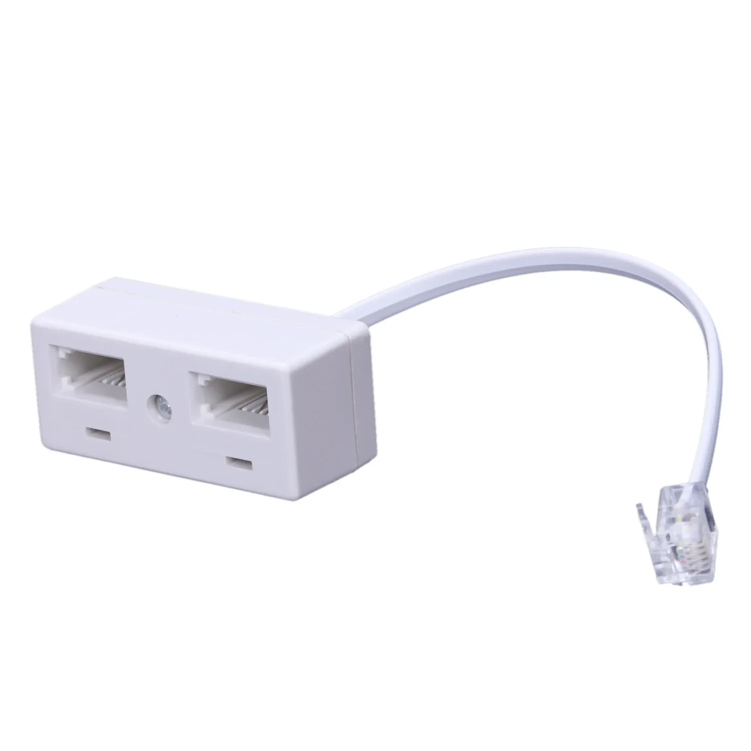 Dual BT Telephone Adapter UK Plug to RJ11 Converter, Phone Line