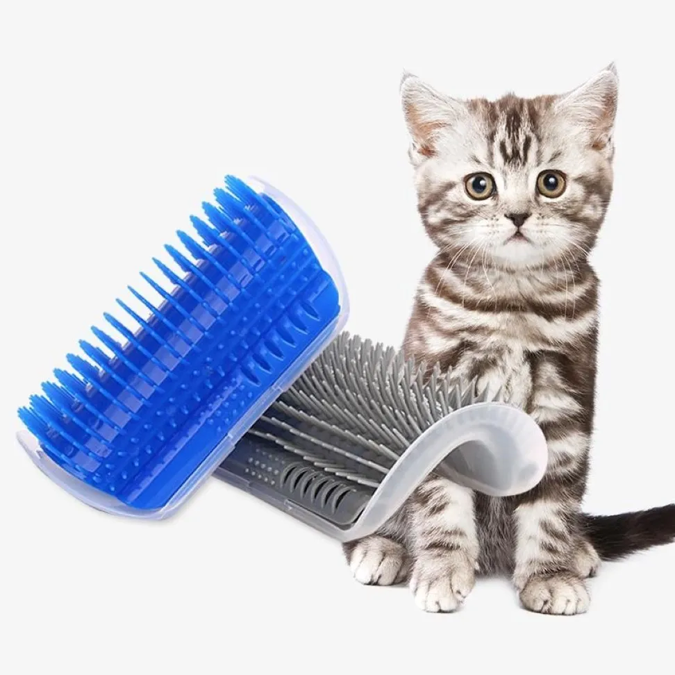 Jouets pour chats 4 couleurs, jouet pour animaux de compagnie, coin brosse pour chats, peigne, jeu en plastique, poils à gratter, masseur d'arc, auto-toilettage, grattoir Roduct2251