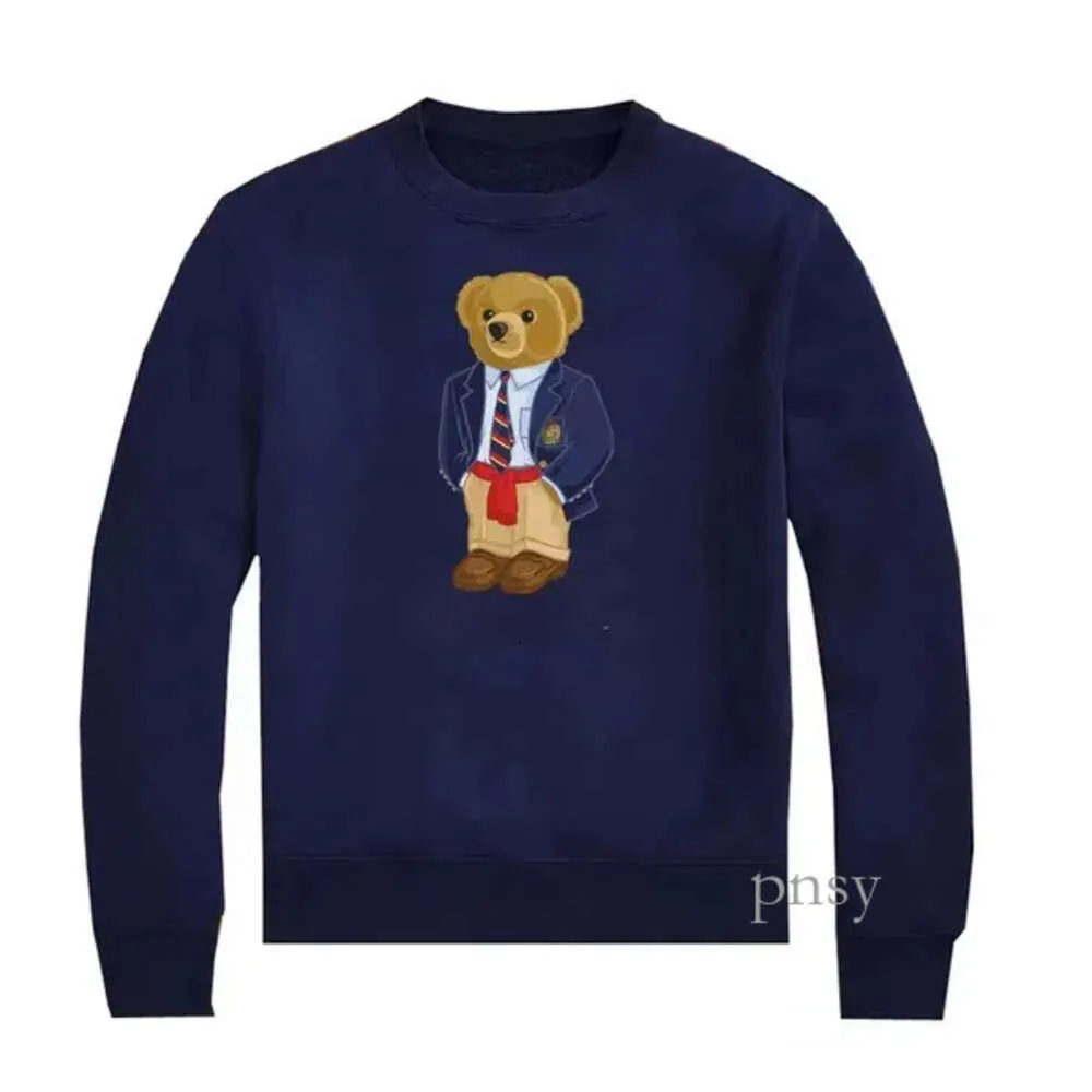 Polo à capuche pull hommes décontracté ours en peluche imprimé pull Polo pull à capuche sweat veste Polo S 727