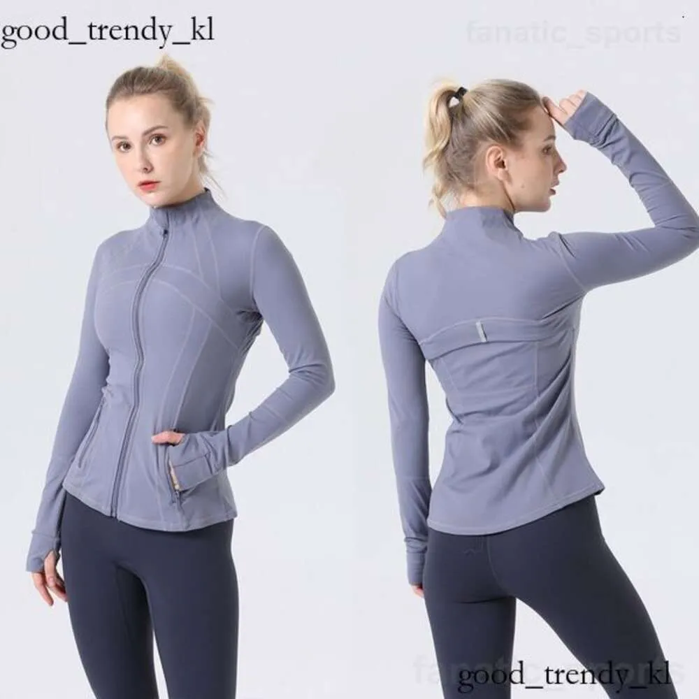 Lululemom luluemon tasarımcı kadın yoga ceket egzersiz spor ceket fitness ceket spor hızlı kuru aktif giyim üst katı sweatshirt 141