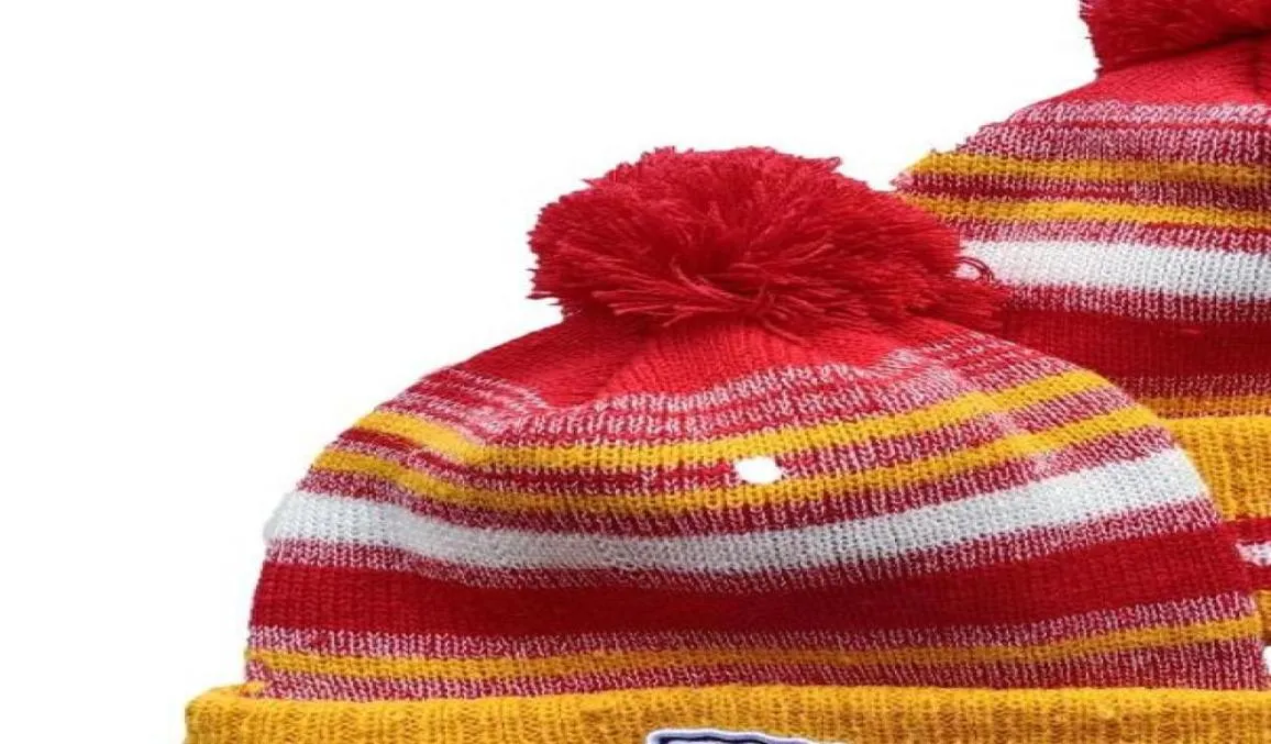 Le plus récent hiver kc Beanie tricoté chapeaux équipes sportives Baseball Football basket-ball bonnets casquettes femmes hommes Pom mode hiver haut Caps1766465