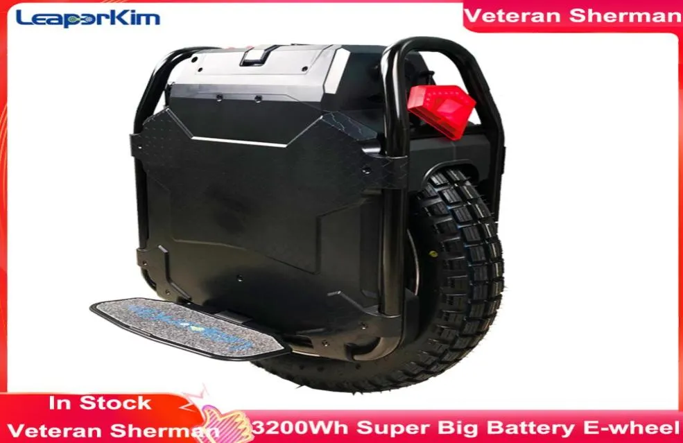 LeaperKim Veteran sherman MAX Monociclo elettrico 1008V 3600Wh potenza motore 2800W Offroad 20 pollici 50E Batteria Eunicycle6545188
