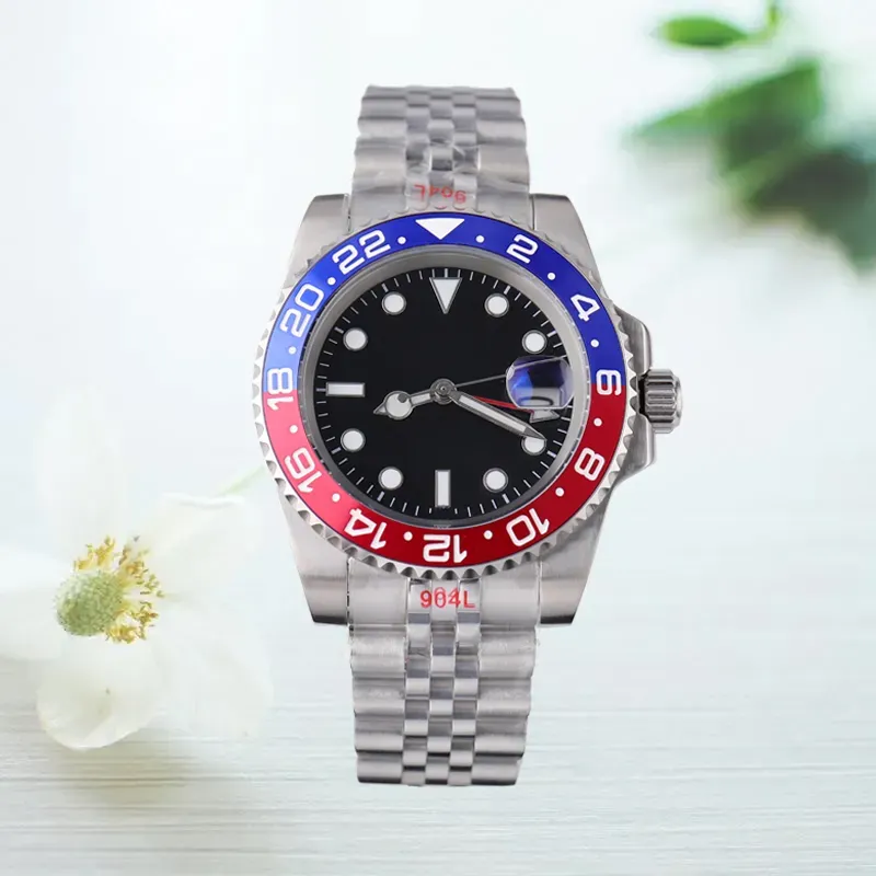 Męskie zegarek AAA Designer Watches 40 mm Black Dial Automatyczna mechaniczna moda Moda klasyczny Styl Składa ze stali nierdzewnej Kluczowe klamra bez pudełka Dhgate