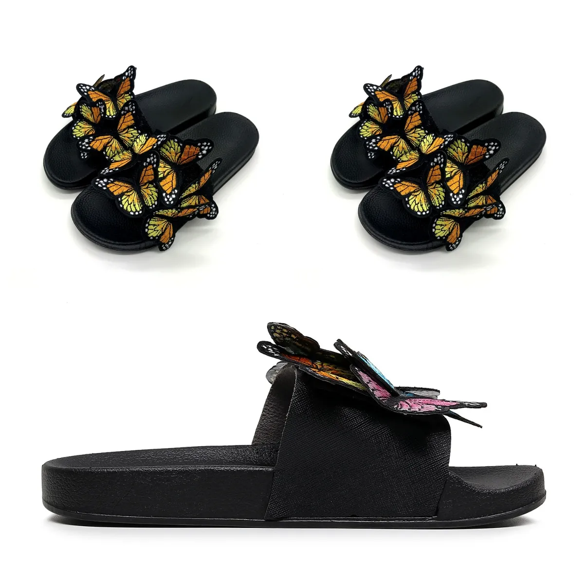 2024 Designer Sliders Sandal Hommes Pantoufle Black Bee Tigers Slide Toile Vert Summer Beach Slide Taille 36-41 GAI