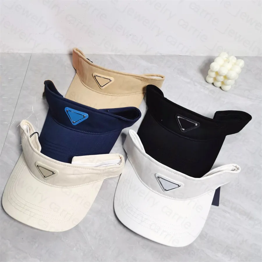 Active Visors Hat Sports Summer Cap Designer Caps Letters Blending Design for Man Woman Black and White