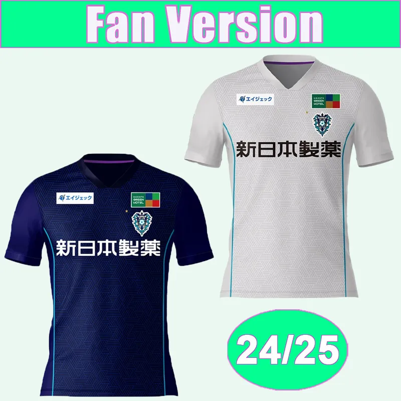 24 25 25 Avispa Fukuoka Mens Soccer Jerseys Nara Kanamori Konno Inoue Miya Jogo Ben Khalifa Tanaka Itsuki Wellington Yuji Shigemi Matsuoka Home Away Home Football Thribts