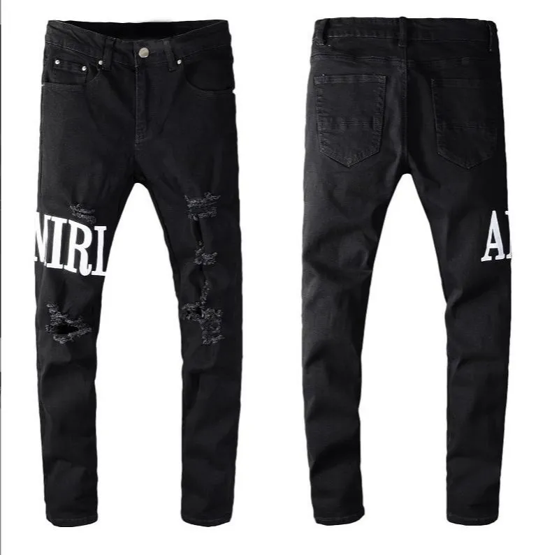 Amirs Jeans Denim Trousers Mens jeans Designer Jean Men Black Pants High-end Quality Straight Design Retro Streetwear Casual Sweatpants Designers Joggers Pant1654