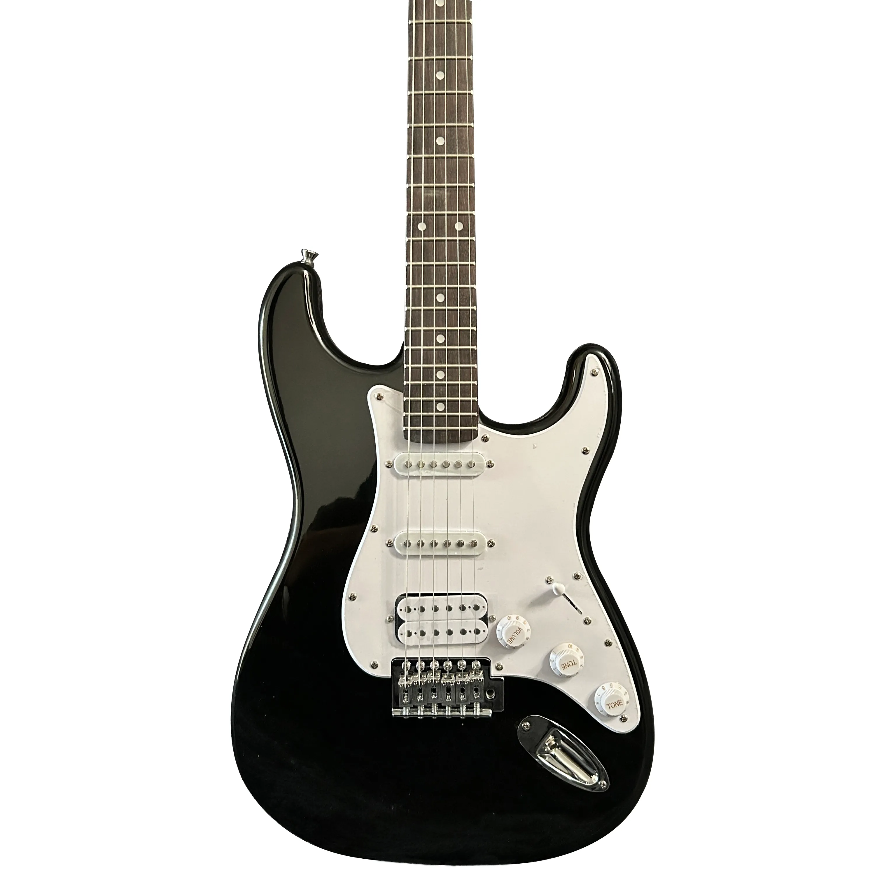 St Electric Guitar ، Mahogany Body ، Black Color ، Rosewood Fourboard ، 6 Strings Guitarra ، Rock Guitar