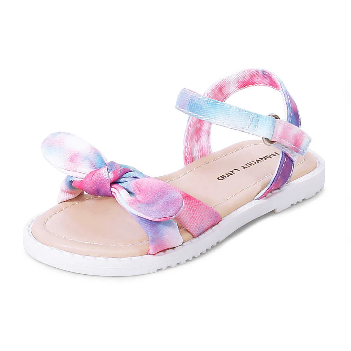 HBP Non Brand Girls Sandals Summer Shoes Open Toe Loasting Back Strap Sandals Flat For Kids