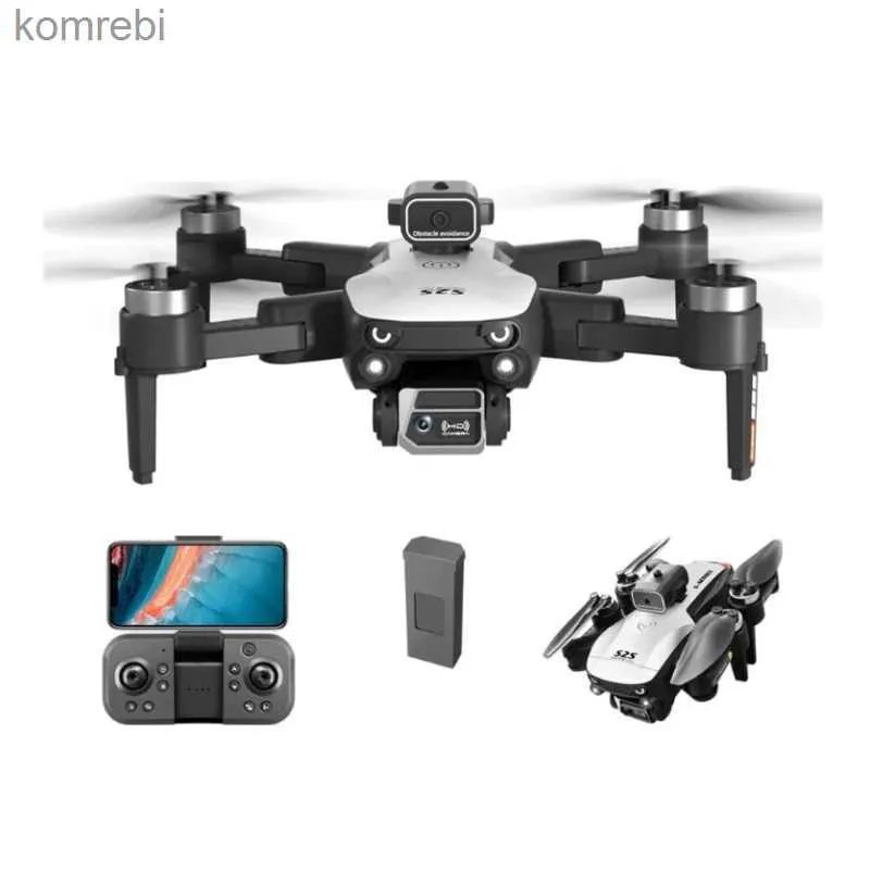 Dronlar fırçasız drone ultra uzun dayanıklılık 4 eksenli uçuş hava fotoğrafçılığı uzaktan kumanda uçakları optik akış çift lens konumlandırma 24313