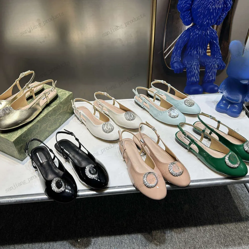 Slingbacks Espadrilles Ballerinas Sandal Dress Shoes Designers Shoe Sandals for Women G Diamond Embelled Loafers Slingbacks Heeled Fashion Comfy Ballet Flats