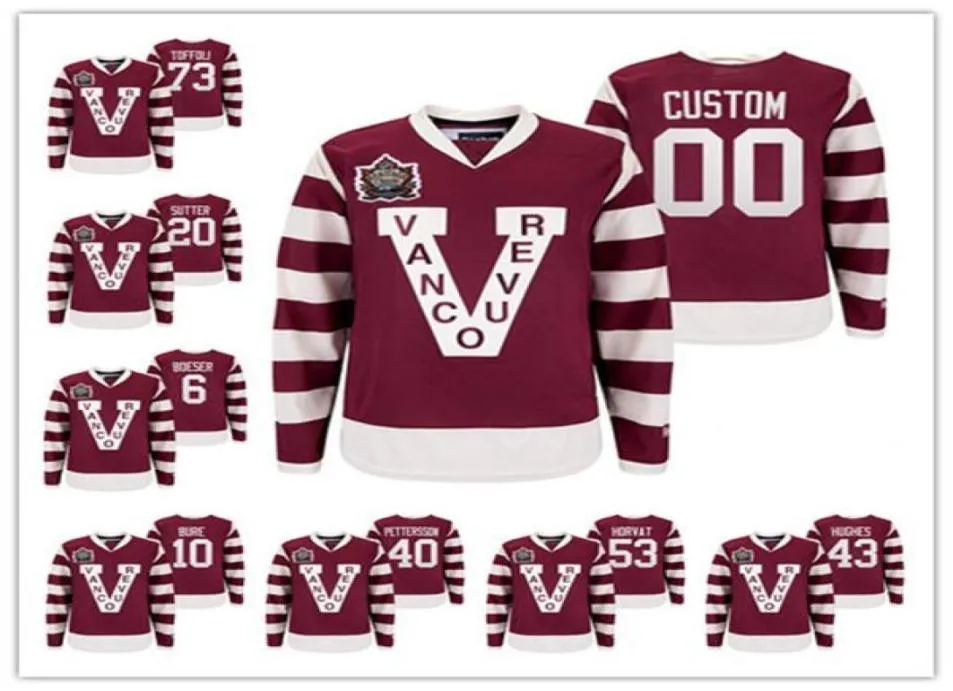 Vancouver Canucks 33 Hsedin Hockey Jersey Millionaires Heritage Classic Burgundy Bo Horvat Quinn Hughes Elias Pettersson Vintage 2414700