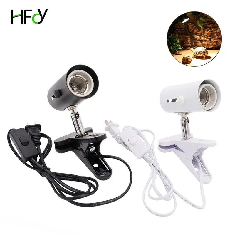 Lighting Pet Heating Lamp Holder UVB/UVA Bulb Aquarium Lighting Infrared Ceramic Heat Emitter Light Bulb Holder For Reptile Pet Brooder