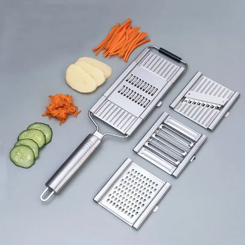 Strumenti 3 in 1 affettatrice di verdure trituratore grattugia taglierina manuale frutta carota grattugia per patate con manico multiuso utensili da cucina per la casa