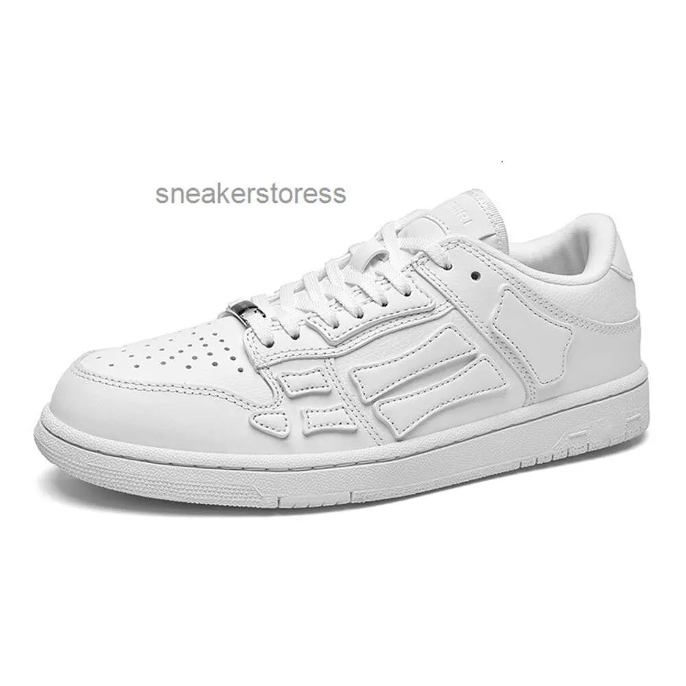 Merk Sneaker Zwart Skel Top Schoenen Grijs Designer Dezelfde Schoen Heren Wit Amirshoe Mode Bone Mi Chunky Hoge Top Laag Casual Sport Board Mannen Vrouwen CB0D