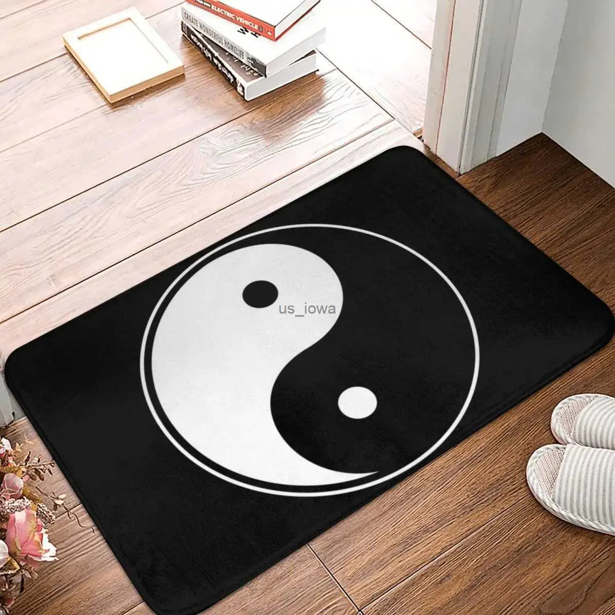 Mattor tai chi yin yang tryckt dörrmatta matta