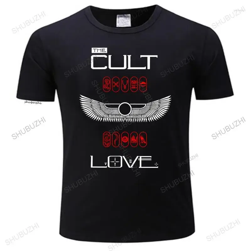 رجال Terts Fashion Massion T -Shirt Mens Style Style Tees The Cult - Love Shirt EM1 ملابس العديد