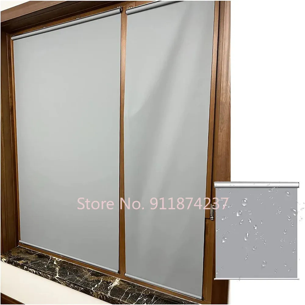 Fönsterluckor PGLMAX ROLLER BLINDS NYA UNIVERSAL KOOK UP SUNSHADE Blackout Curtain Bedtain Kitchen Office Office Window Sunshading Curtains Nailfree