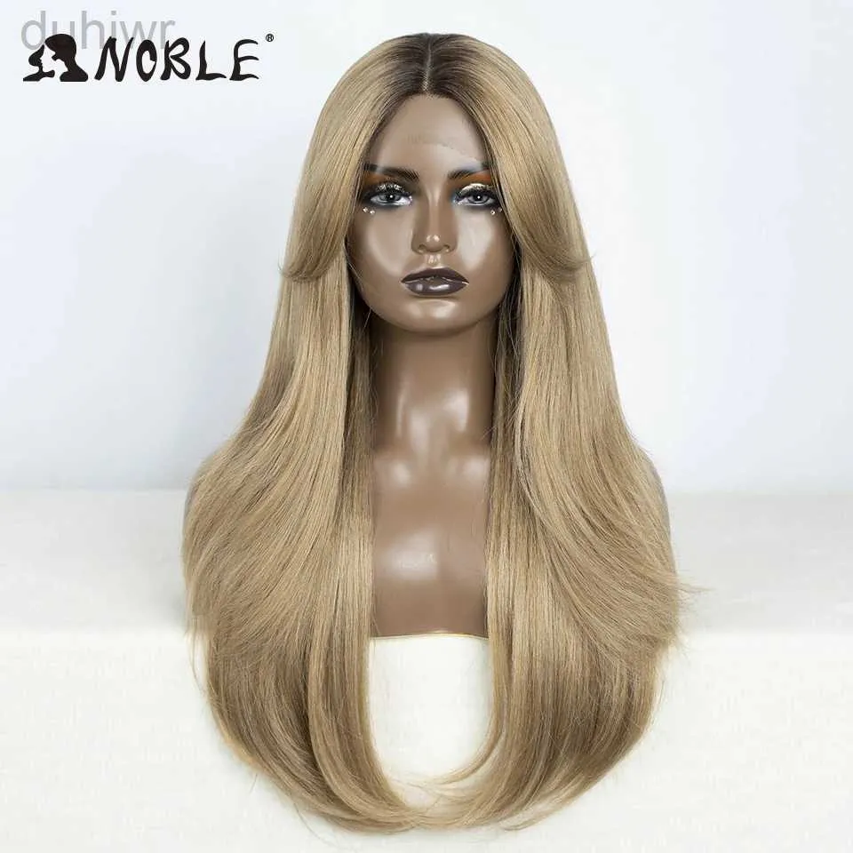 Synthetic Wigs Synthetic Wigs Lace Front Wig Long Straight part Wig Blonde Wigs For Women With Bangs Blonde Cosplay Wig synthetic Lace Wig ldd240313