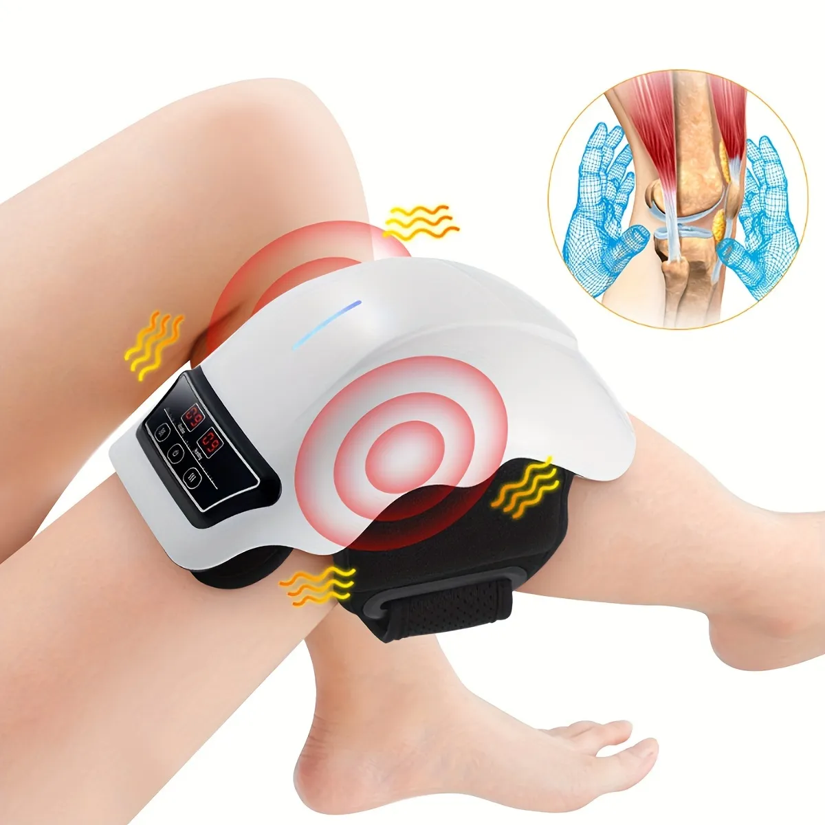 Knie-Massagegerät, intelligente elektrische Heizung, Vibrationsfunktion, alte kalte Beine, Wärme, Heizung, Physiotherapie-Werkzeuge