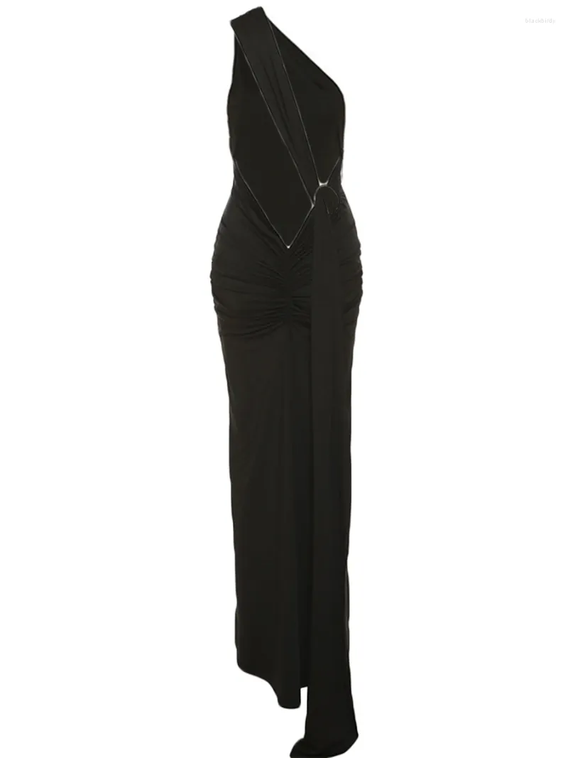 Casual Jurken Dames Sexy Backless Jurk Open Rug Mouwloze Bodycon Maxi Uitgaan Elegante Lage Party Cocktail