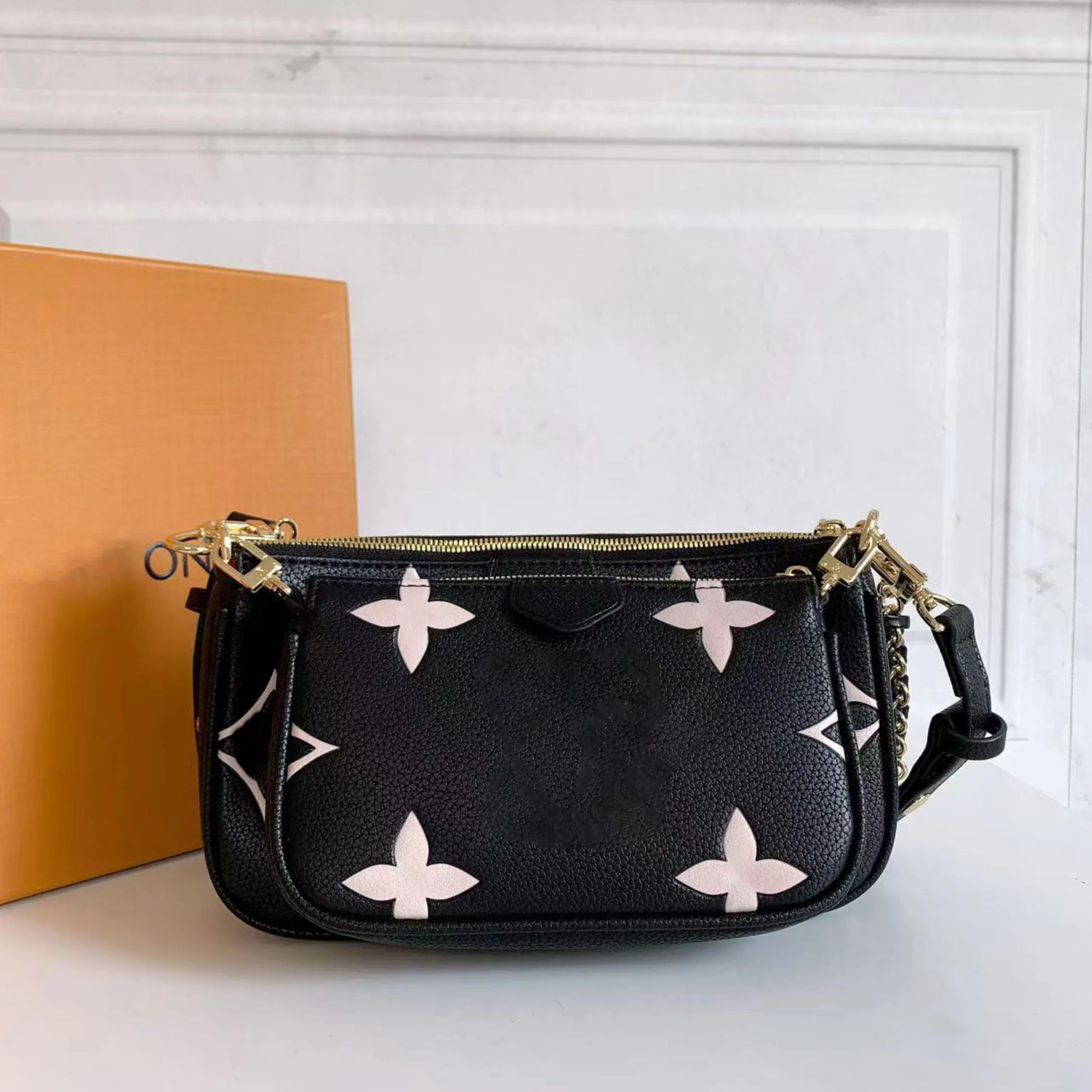 Luxury Designer väskor kedja plånbok mini purses axel väskor double-användning 2 in1 crossbody woman handväska axel väskor kvinnor lyxiga handväskor väska