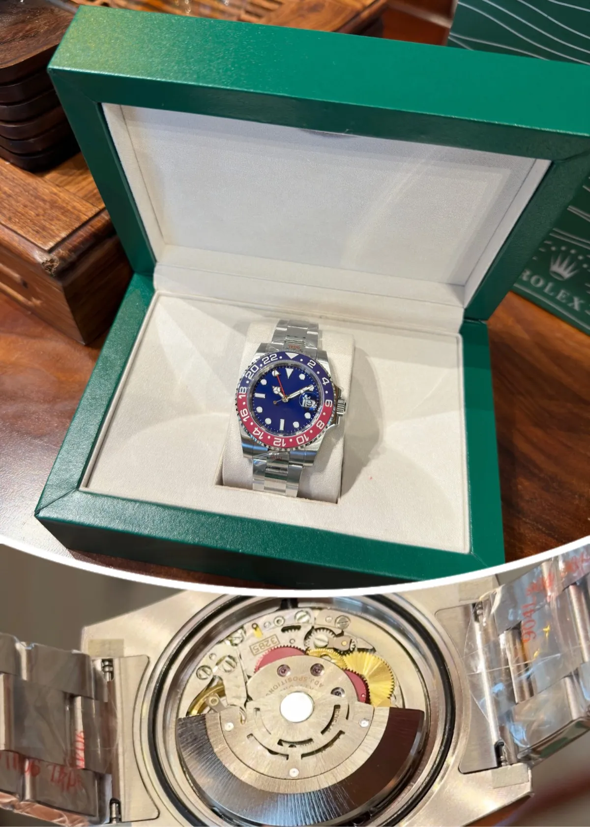 Фабрика BP Мужские часы 40 мм Темно-синий циферблат CAL 3285 Автоматические механические 126719 Зеркало из сапфирового стекла Часы с керамическим безелем Наручные часы для дайверов из нержавеющей стали 904L