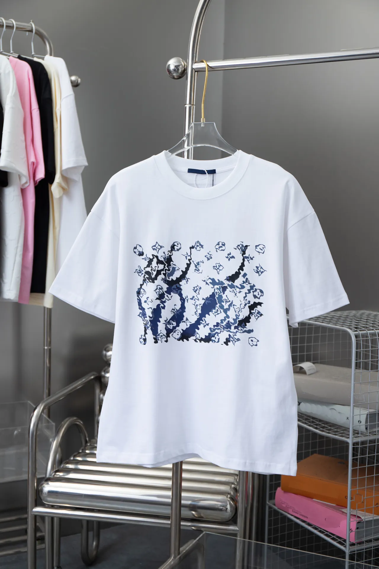 Designer män t shirt högkvalitativ bomullst-shirt män kvinnor brev skriver ut streetwear märke casual kläder sommar stor storlek högkvalitativ mode topp xs-l