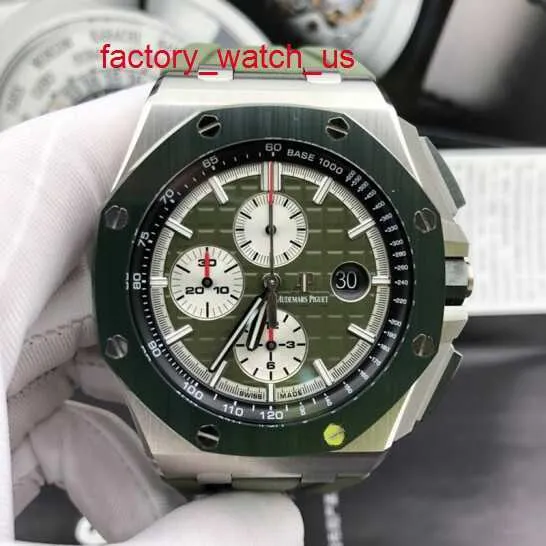 AP Hot Watch Racing Watch Royal Oak Offshore Series Precision Steel Forged Carbon Automatic Machinery 44mm Datum Display Timing Funktion Mens Business Chronograph