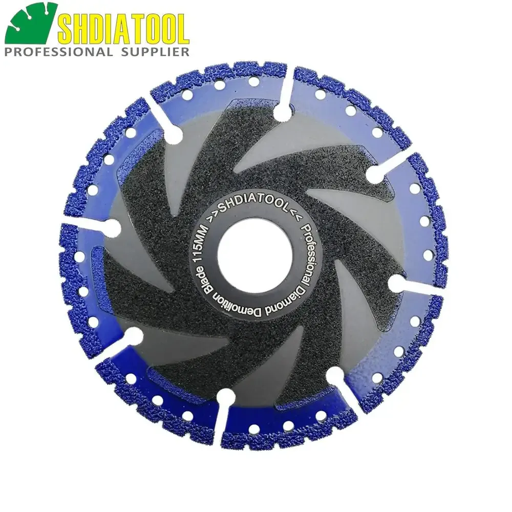 Zaagbladen Shdiatool1pc Diamond Blade Multi Purpose Cutting Disc Vakuum Brazed Cast Iron Rebar Aluminium Steel Plastic PVC Stone Tile Cutter