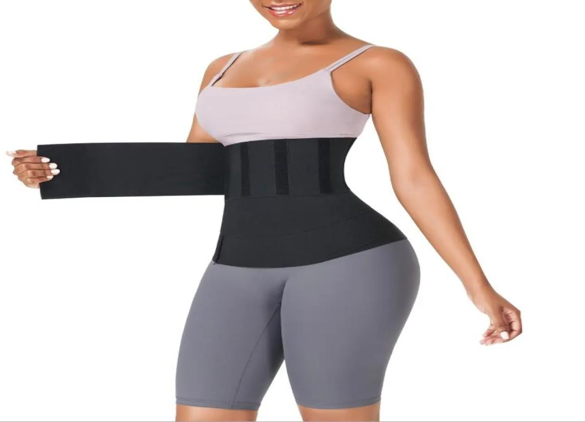 Versão atualizada VS FeelinGirl Cintura Trainer para Mulheres Sauna Trimmer Belt Barriga Envoltório 3 metros 4 metros 5 metros 6 metros com saco de opp 100707636928